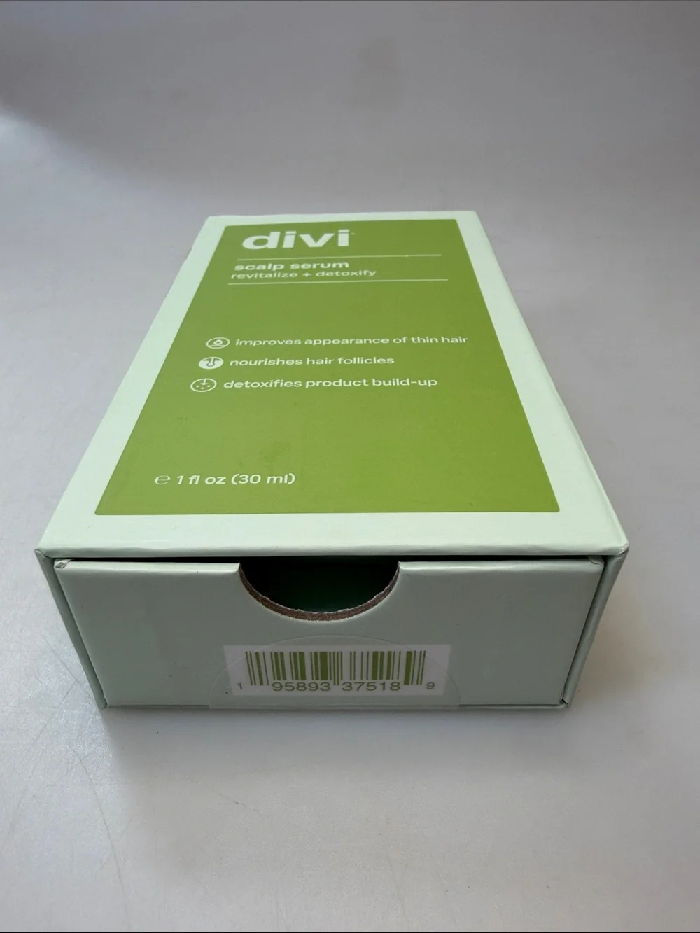Divi Scalp Serum Revitalize + Detoxify 1 Oz 30 mL Full Size For Thin Hair SEALED